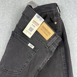 Levis Jeans Womens 8 (29x31) Black Heritage High Rise Flare Stretch Denim NWT